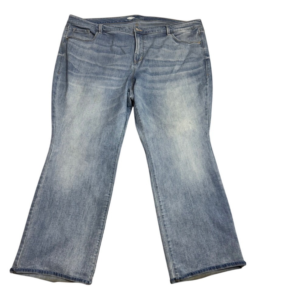 Old Navy Kicker Boot Cut Jeans Light Wash Comfort Stretch‎ Women's Plus Size 22